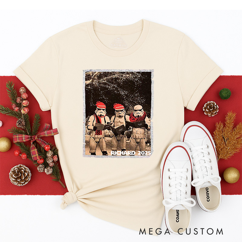 Personalized the Photo Christmas Classic T-Shirts Galaxy War Film Tshirt Movie Holiday Shirt
