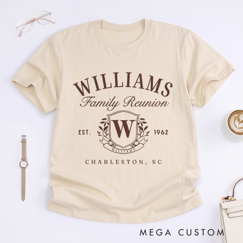 Personalized Cousin Reunion Shirts with Family Names and Monograms Classic T-Shirt