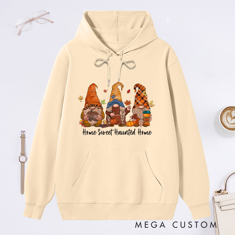 Personalized Gnomes Fall Sweatshirt Halloween Gnome Sweater Fall Vibes Shirt Gift for Thanksgiving Housewarming Sweatshirt Gift