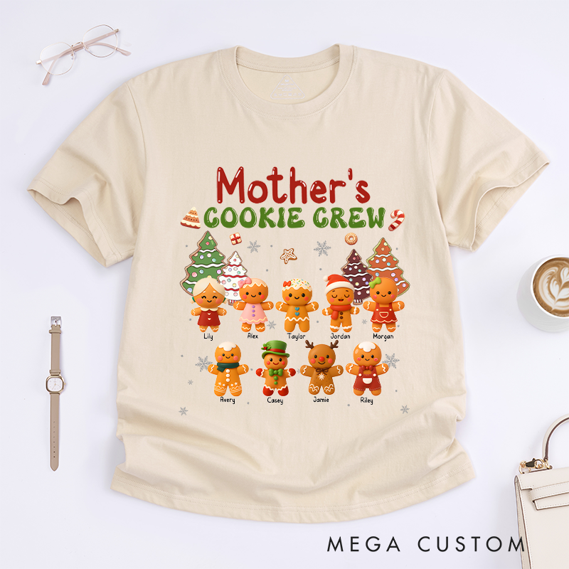 Personalized Mother's Cookie Crew Classic T-shirt Gifts for Mom Grandma 