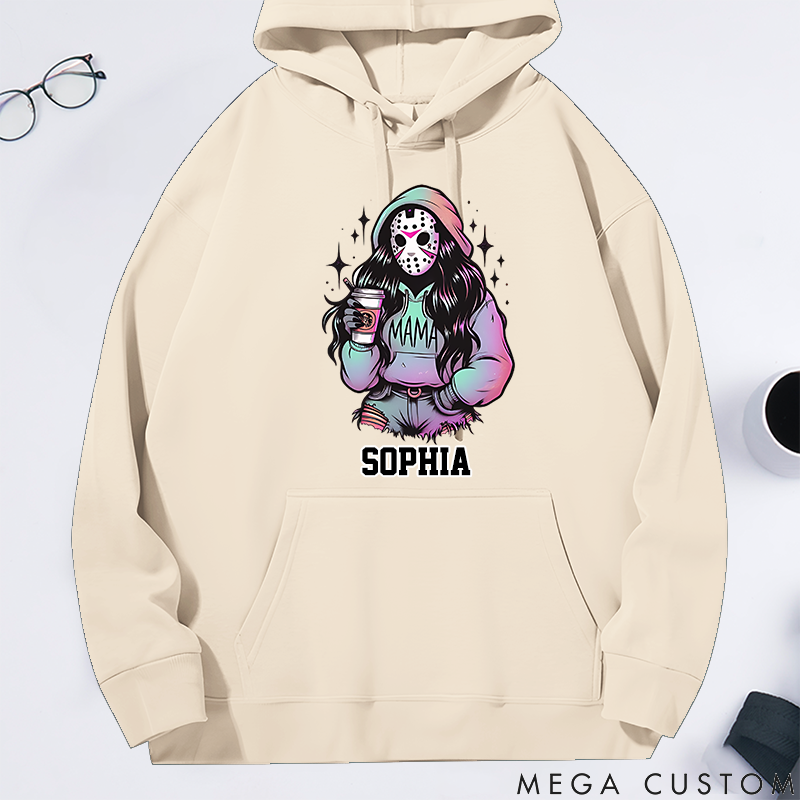 Personalized Classic Hoodie Trendy Custom Spooky Killer Mama Theme