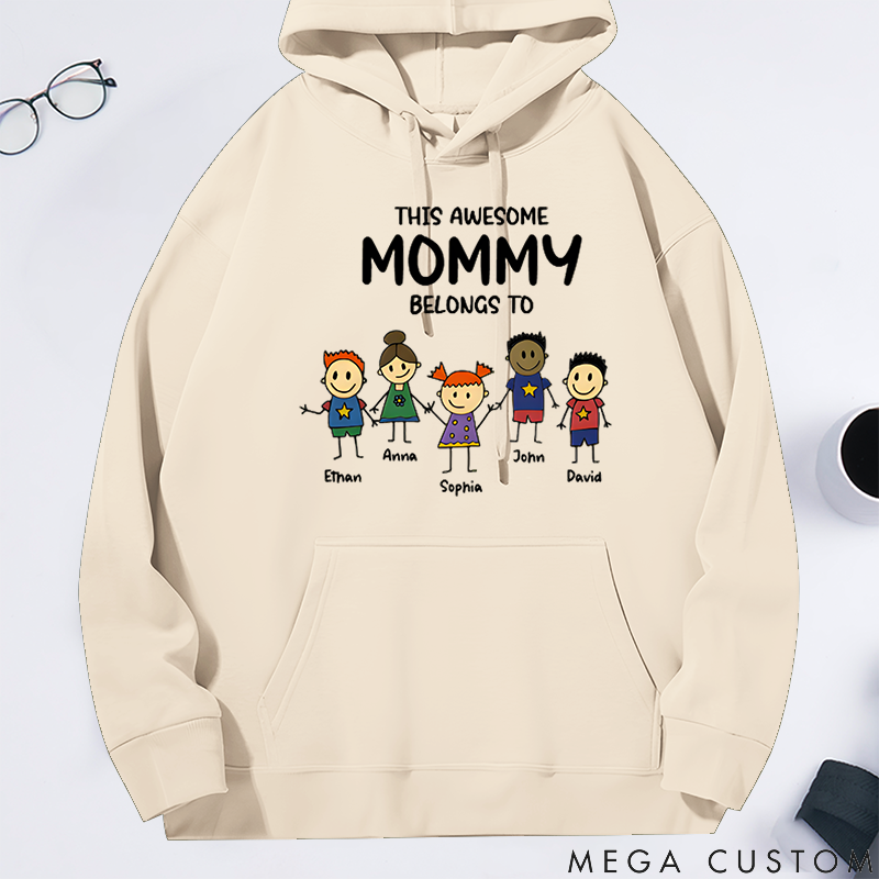 Personalized Family Hoodie This Awesome Belongs Theme Family Gift