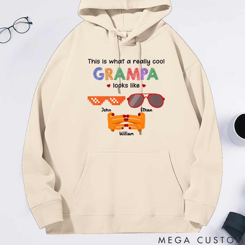 Personalized Classic Hoodie Really Cool Dad Looks Like