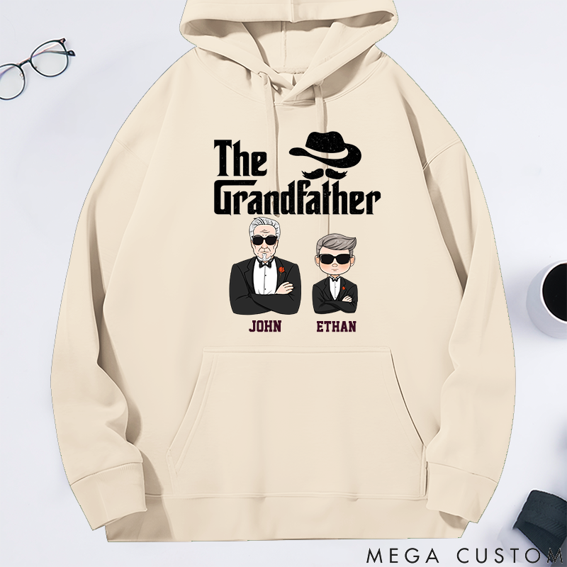 Personalized Classic Hoodie The Grandfather Theme Grandpa and Kids