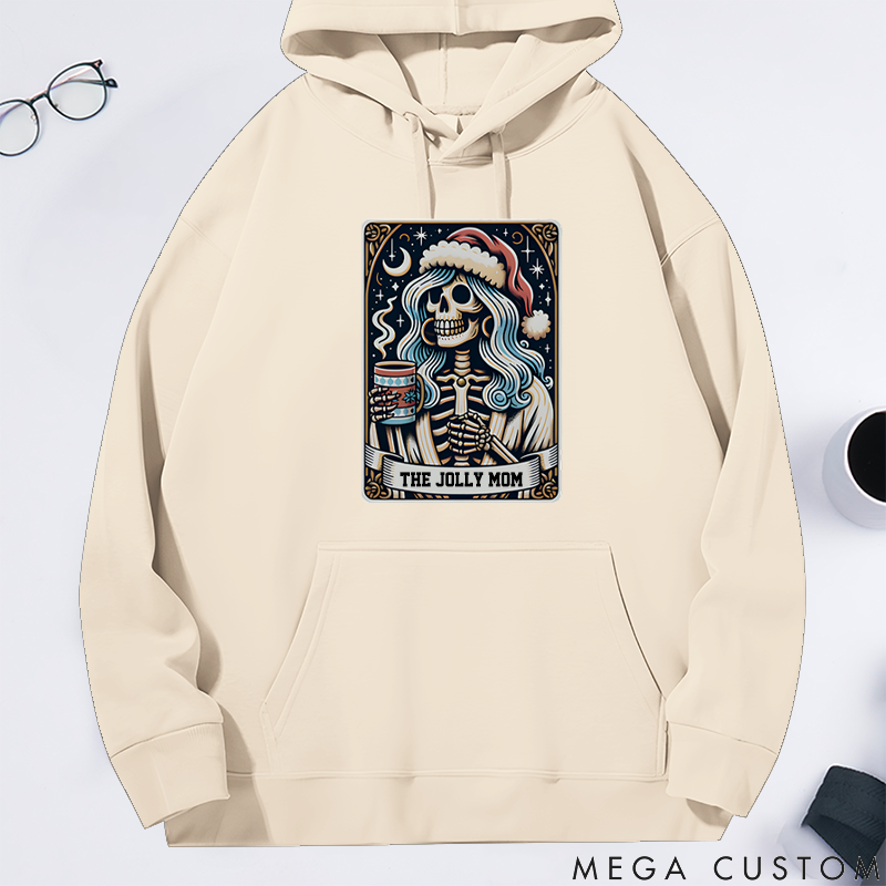 Personalized Classic Hoodie Christmas Tarot Skeleton Theme