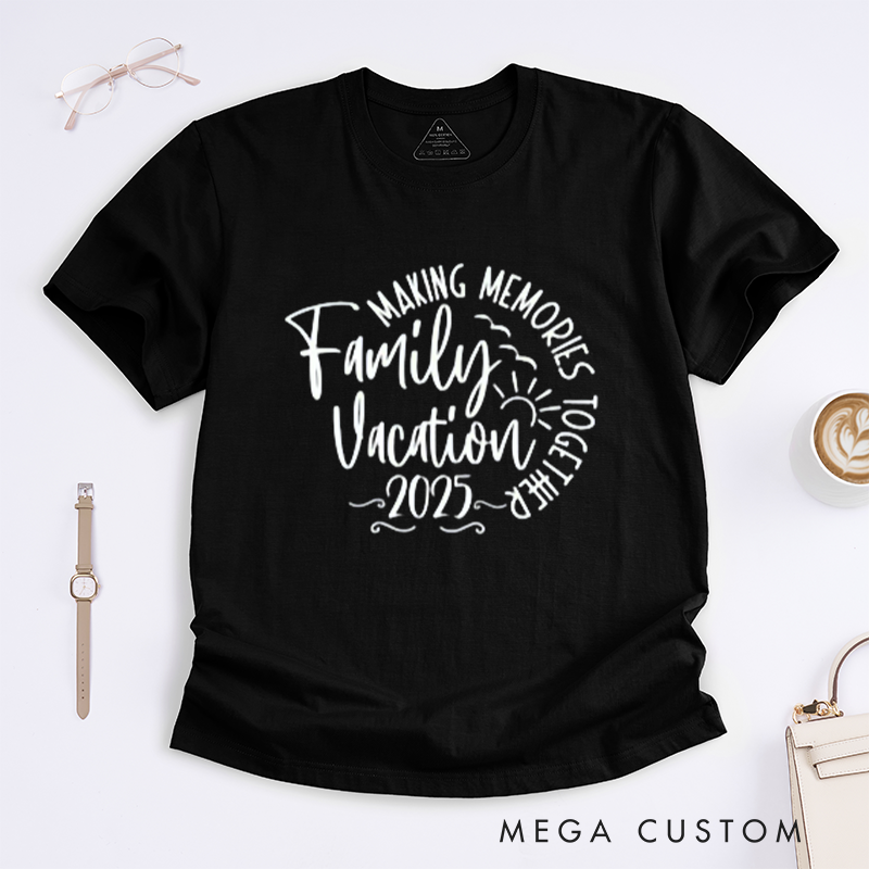Personalized 2025 Family Vacation Shirts T shirt Beach Squad Shirts Travel Summer Vacation Classic T-shirt