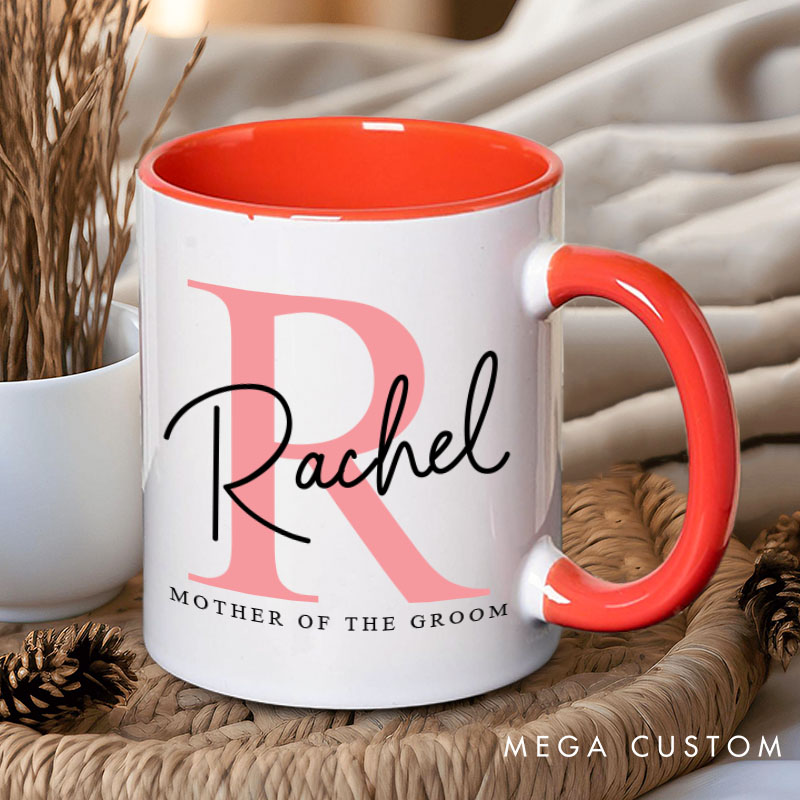 Personalized Minimalist Bridesmaid Initials Mug Maid of Honor Mug with Name Bachelorette Party Mug Bridesmaid Proposal Gift for Her Bridal Shower Mug