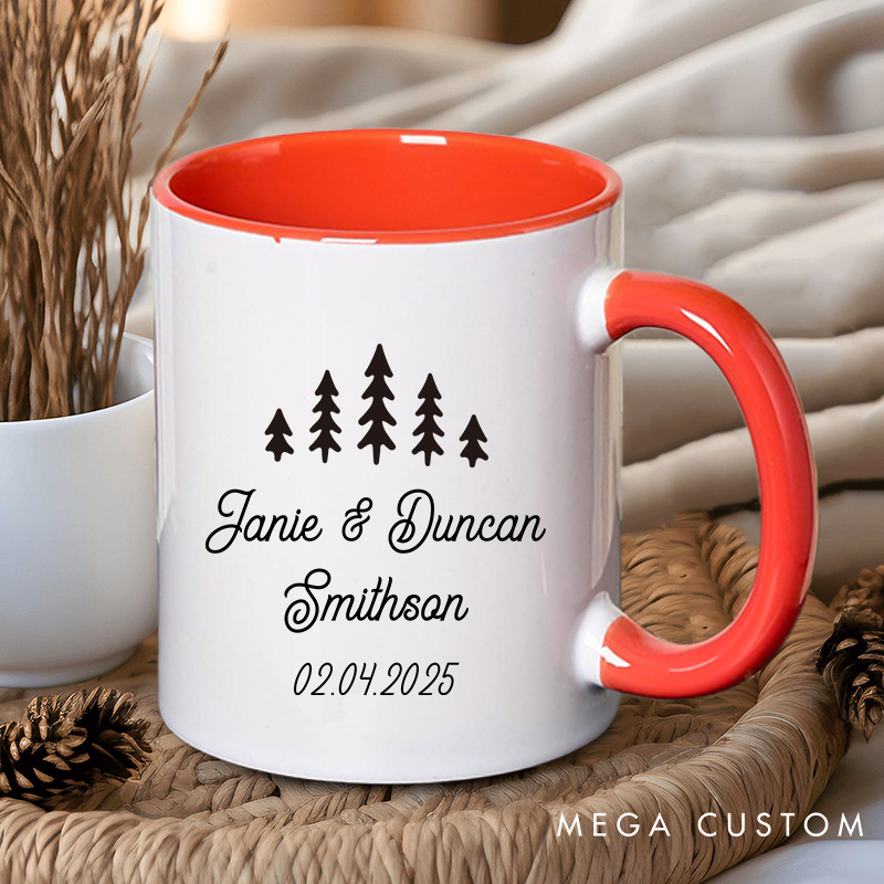 Personalized Adventure Awaits Couple Mugs Couple Coffee Mug for Wife Husband Anniversary Ceramic Coffee Cup for Couple