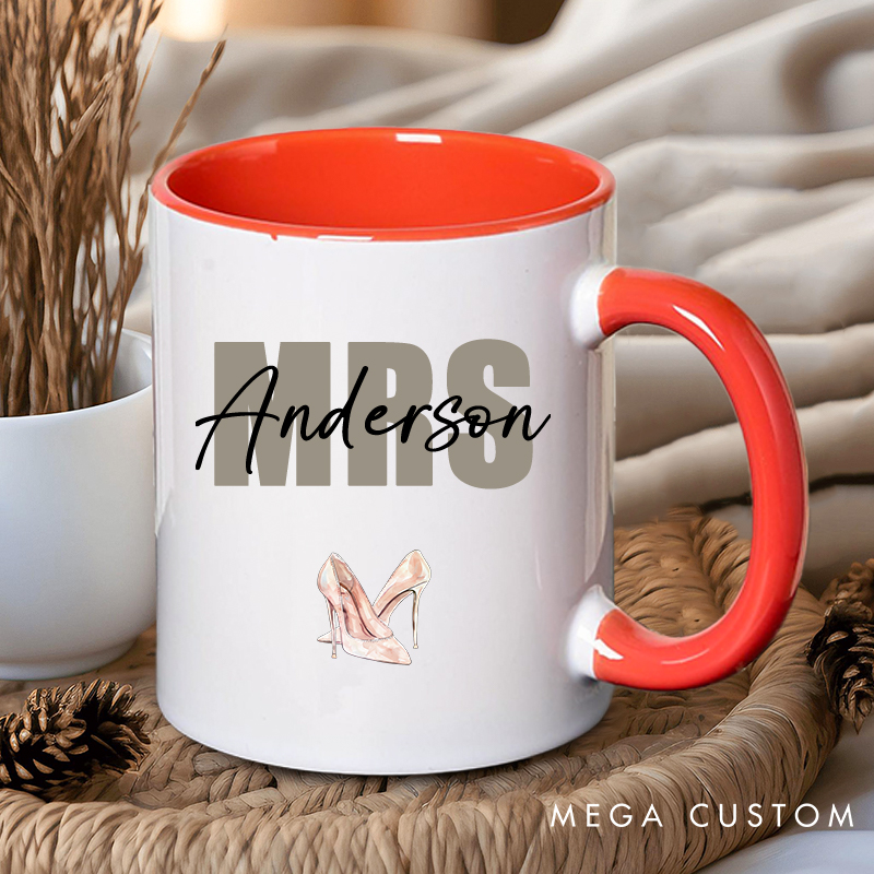 Personalized Mr. & Mrs. Wedding Mugs Wife Husband Coffee Mug for Couple Groom Bride Ceramic Coffee Cup for Him Her