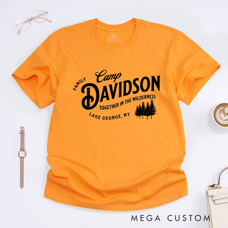 Personalized Family Camping Reunion Tees and Lake Life Cabin Crew Gifts Classic T-Shirt