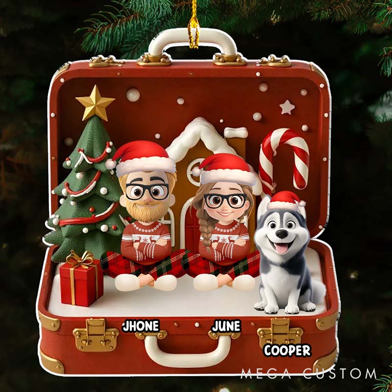 Personalized Dog Lover Our Christmas Christmas Ornament