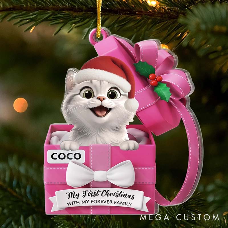 Personalized Pet Lover Our Furry little Gift Christmas Ornament 
