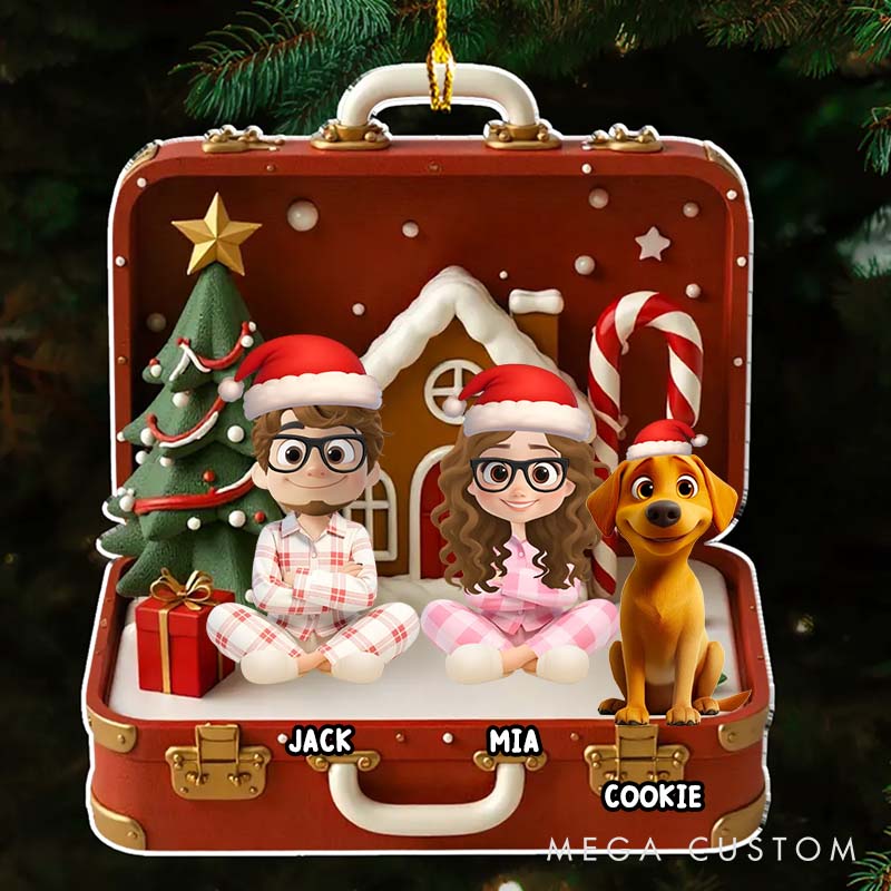 Personalized Dog Lover Our Christmas Christmas Ornament