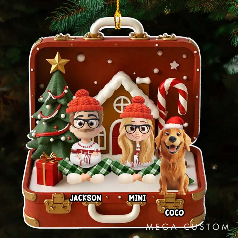 Personalized Dog Lover Our Christmas Christmas Ornament