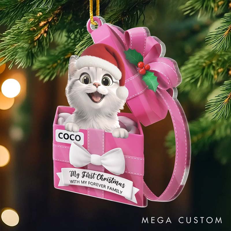 Personalized Pet Lover Our Furry little Gift Christmas Ornament 
