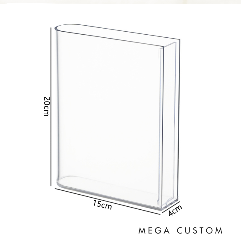 Personalized Book Vase for Teacher Cute Rainbow Apple Design Desk Decor Teacher Appreciation Gift