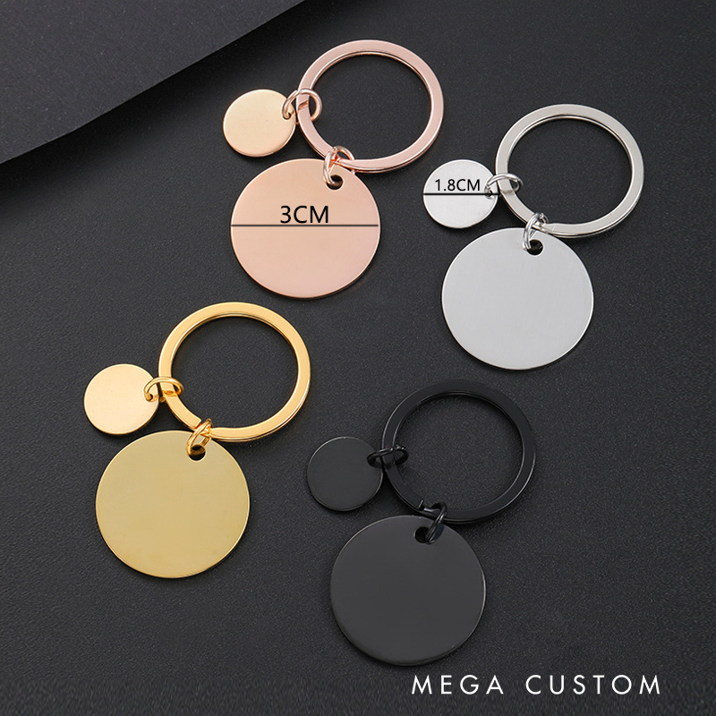 Personalized Police Officer Stainless Steel Keychain Engraved Keychain Gift for Police Dad Father's Day Gift