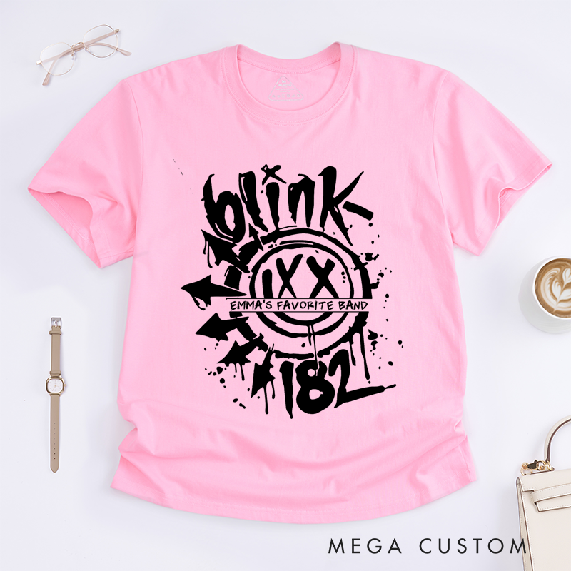 Personalised Classic T-Shirts Bold Graffiti Smiley Face Graphic T Shirt Perfect for Pop Punk and Alternative Rock Fans T-Shirt