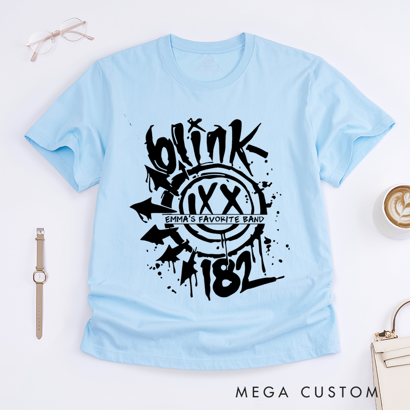 Personalised Classic T-Shirts Bold Graffiti Smiley Face Graphic T Shirt Perfect for Pop Punk and Alternative Rock Fans T-Shirt