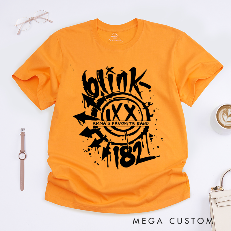 Personalised Classic T-Shirts Bold Graffiti Smiley Face Graphic T Shirt Perfect for Pop Punk and Alternative Rock Fans T-Shirt