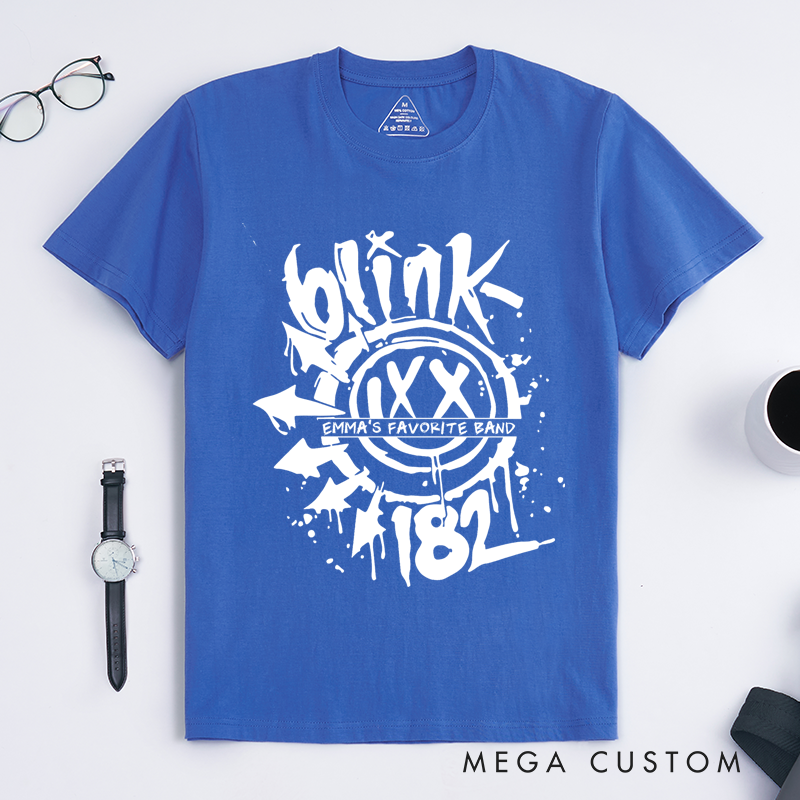 Personalised Classic T-Shirts Bold Graffiti Smiley Face Graphic T Shirt Perfect for Pop Punk and Alternative Rock Fans T-Shirt