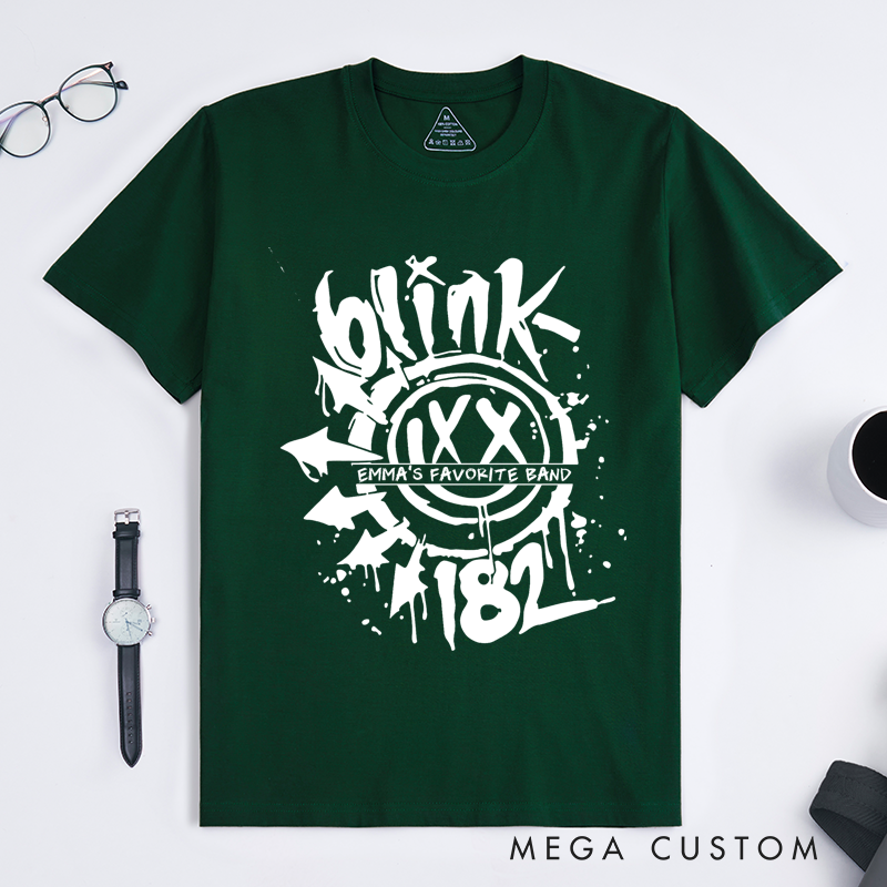 Personalised Classic T-Shirts Bold Graffiti Smiley Face Graphic T Shirt Perfect for Pop Punk and Alternative Rock Fans T-Shirt