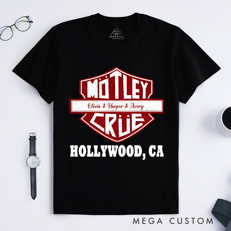 Personalised Classic T-Shirts Retro Tee Glam Metal and Classic Rock Lovers with a Vintage Vibe T-Shirt