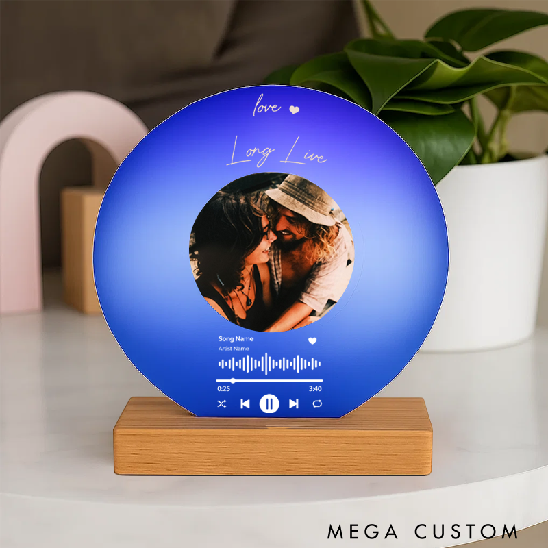 Personalized Acrylic Photo Album Cover Record Gift and Customized Song Gift for Women and Personalized Plaque Christmas Gift and Personalized Photo Gifts