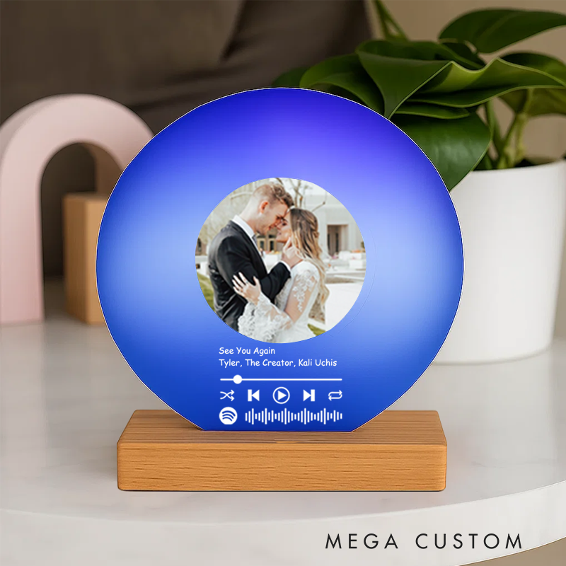 Personalized Acrylic Song Plaque and Couple Our Favourite Song Vinyl Record and Anniversary Wedding Best Friend Gift