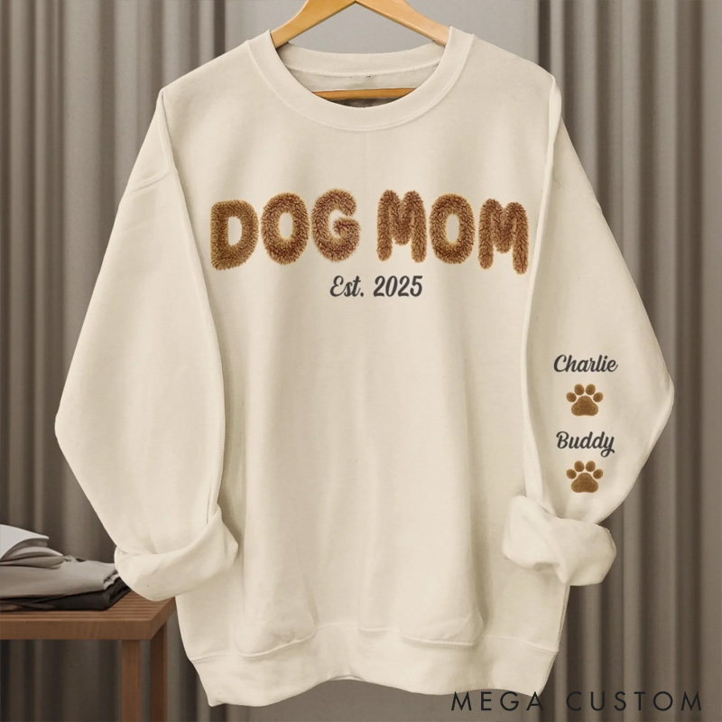 Personalized Birthday Gifts For Dog Cat Lovers Dog Dad And Mom Cat Owners Mom Life Dog Edition Sweatshirt