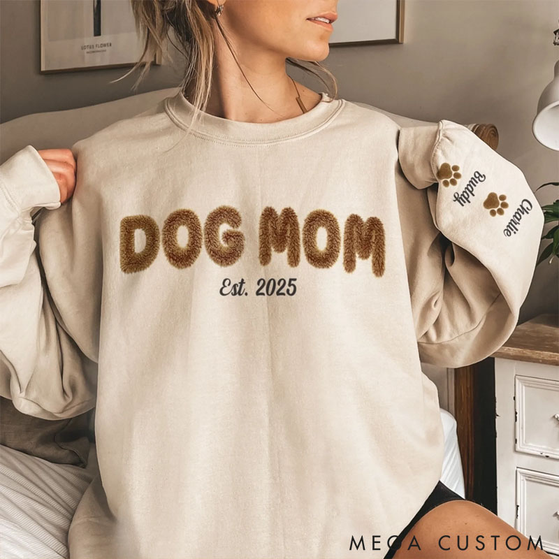 Personalized Birthday Gifts For Dog Cat Lovers Dog Dad And Mom Cat Owners Mom Life Dog Edition Sweatshirt
