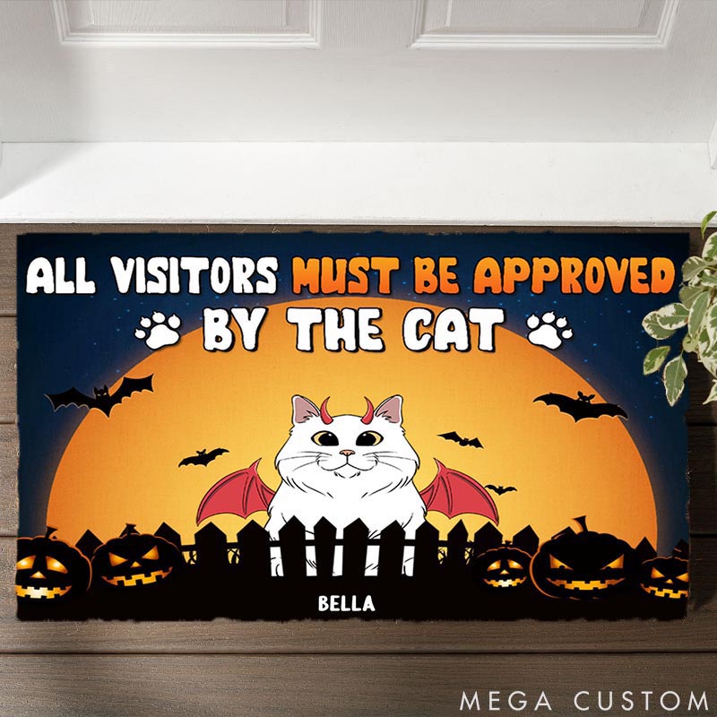 Personalized Cat Lover Approved by Cats Doormat