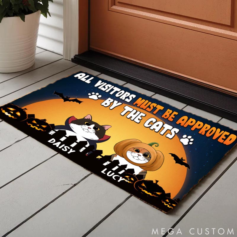 Personalized Cat Lover Approved by Cats Doormat