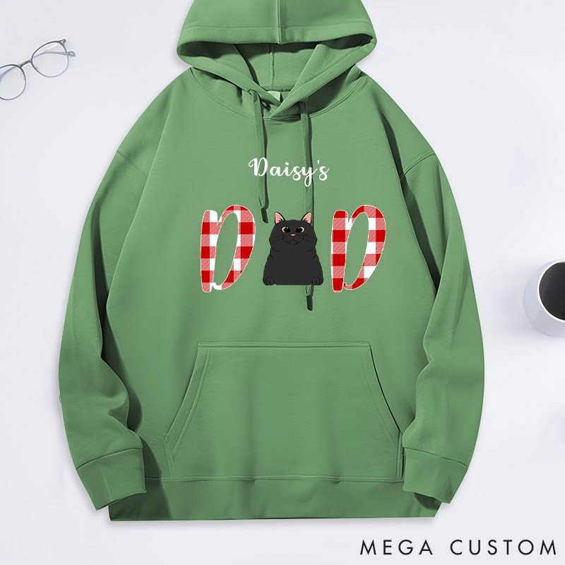 Personalized Cat Lover Cat Dad Classic Hoodies