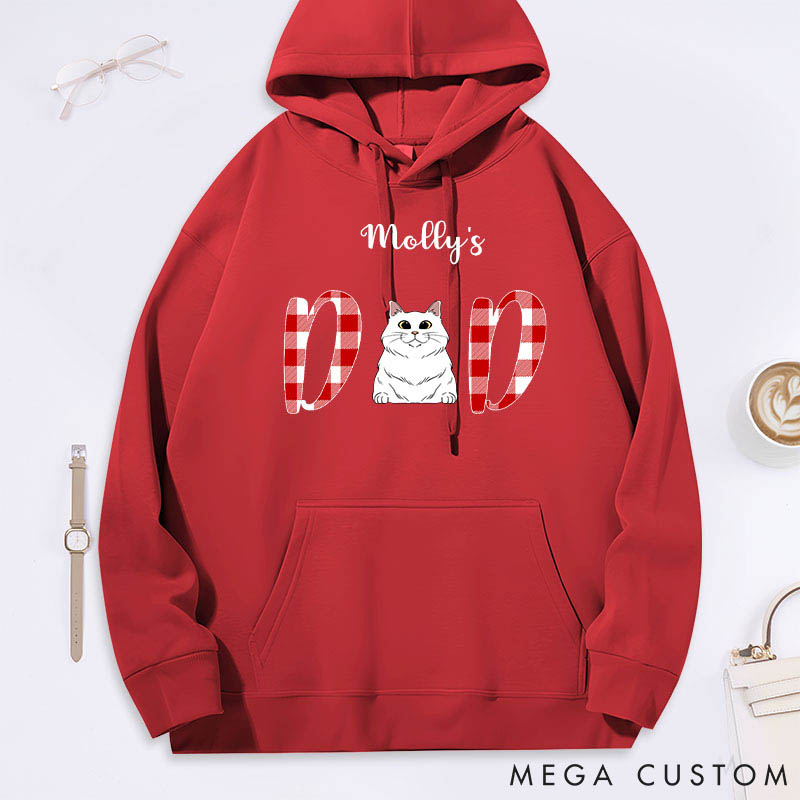 Personalized Cat Lover Cat Dad Classic Hoodies