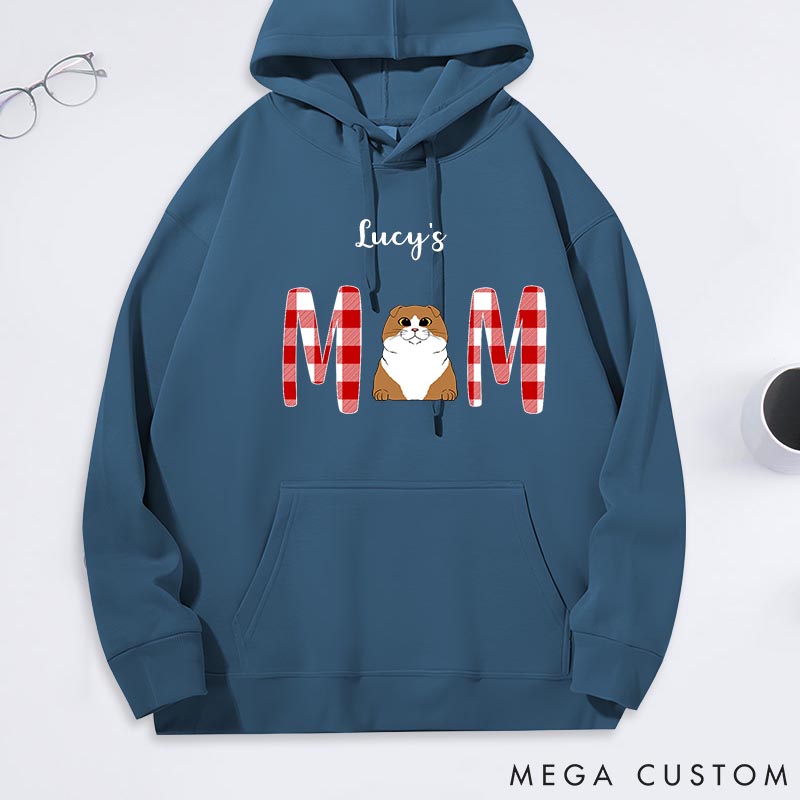 Personalized Cat Lover Cat Mom Classic Hoodies