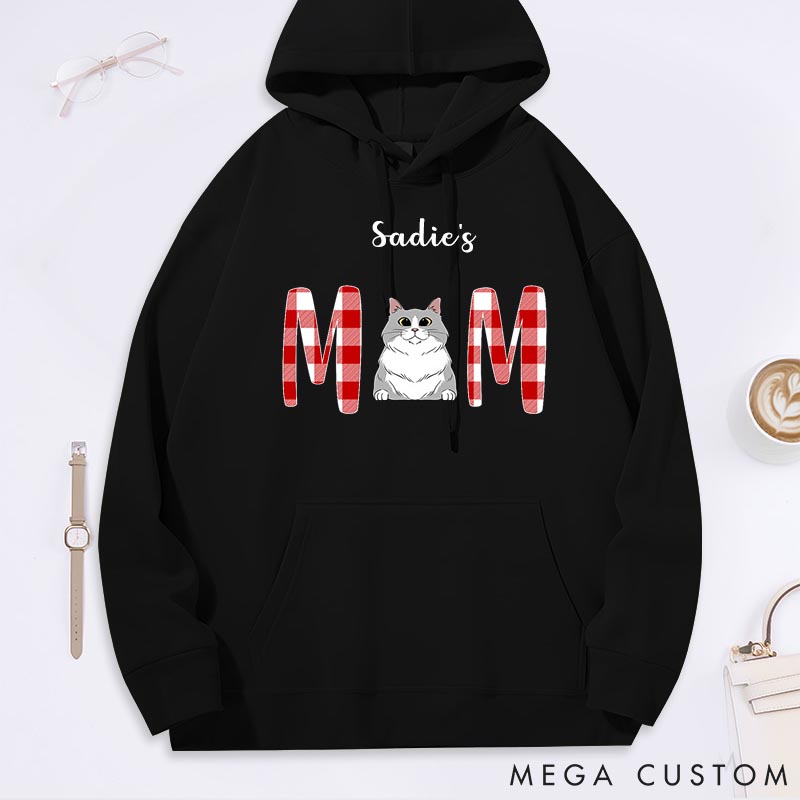 Personalized Cat Lover Cat Mom Classic Hoodies