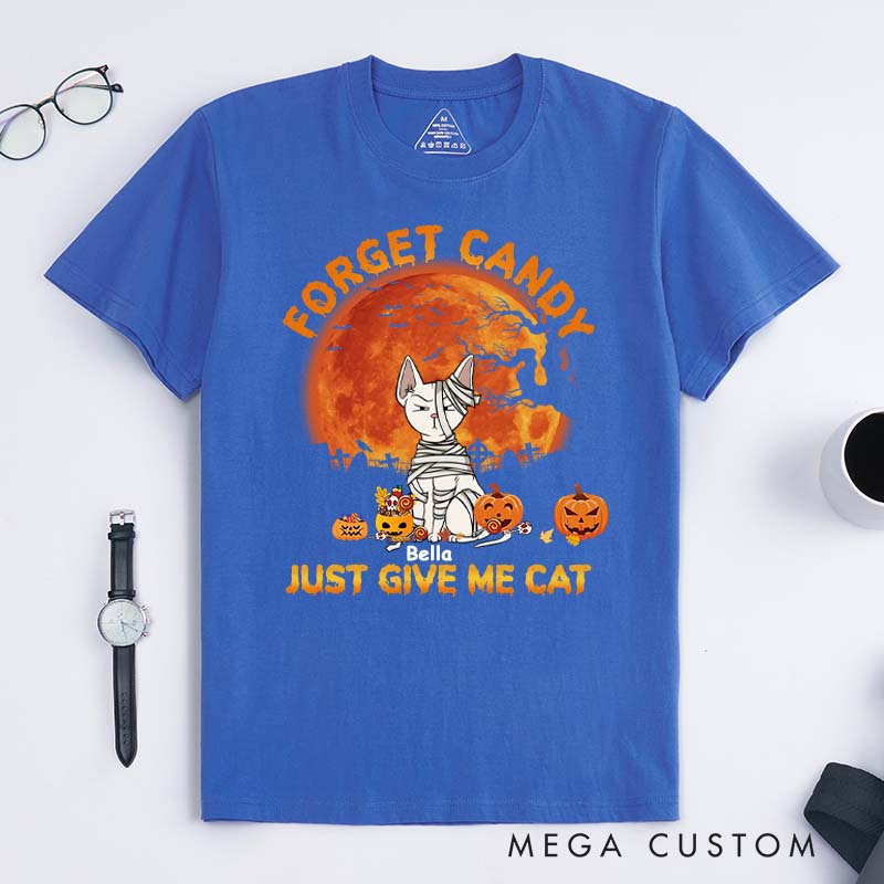Personalized Cat Lover Give Me Cats T-Shirt