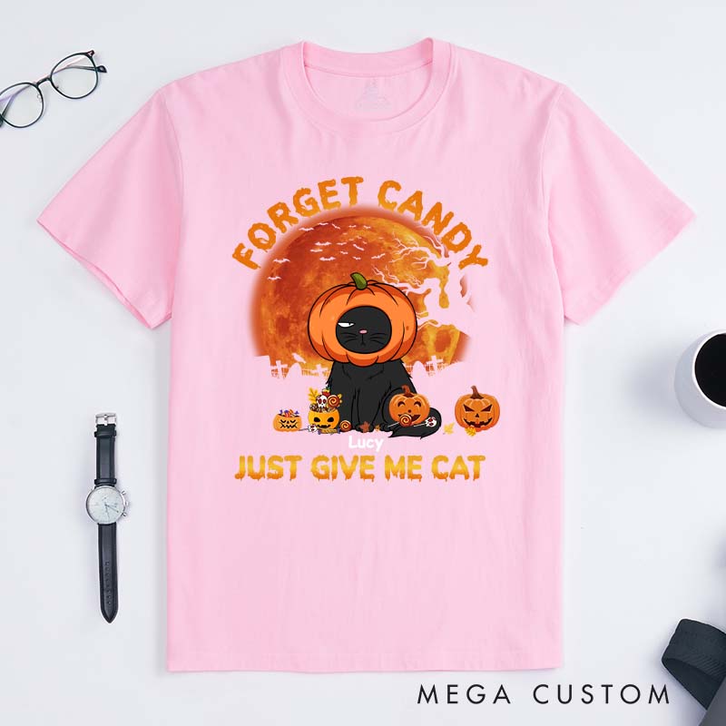 Personalized Cat Lover Give Me Cats T-Shirt