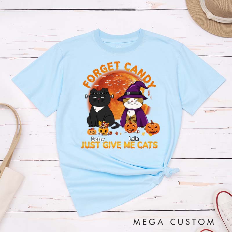 Personalized Cat Lover Give Me Cats T-Shirt