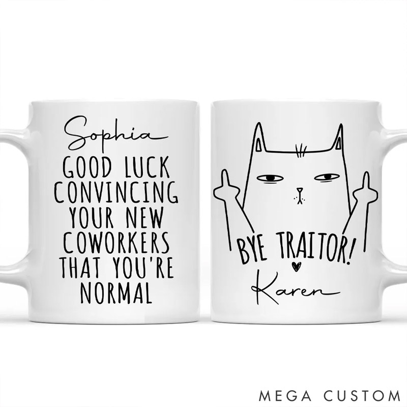 Personalized Cat Lover Good Luck Mug