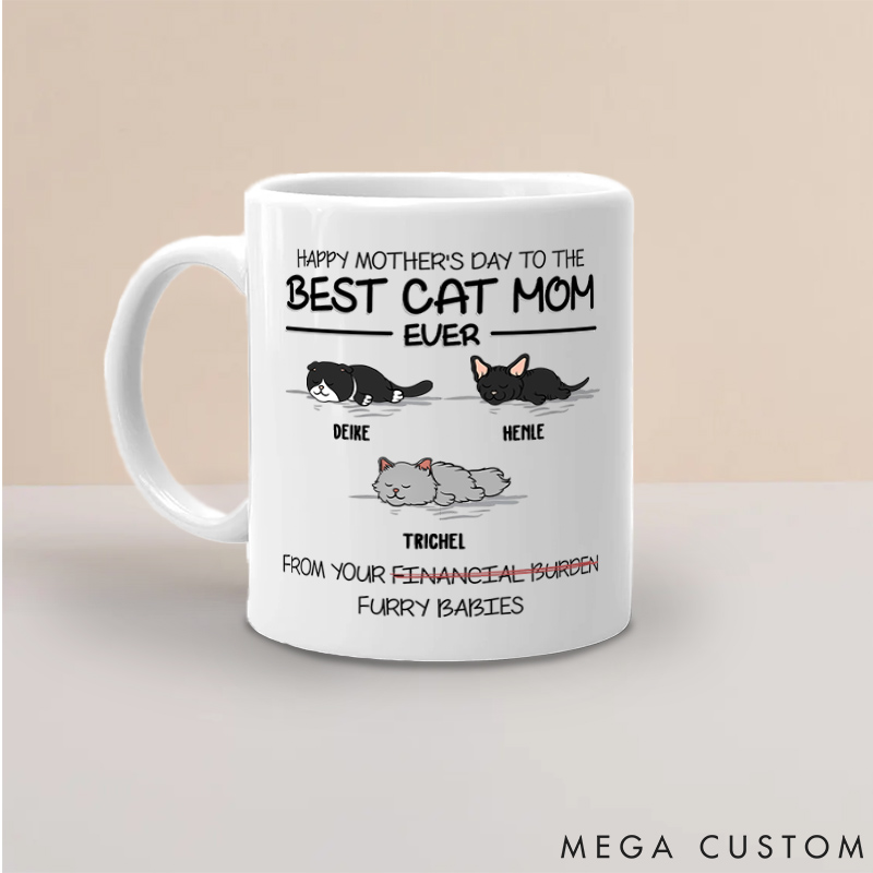 Personalized Cat Lover Happy Mother's Day to the Best Ever Mugs