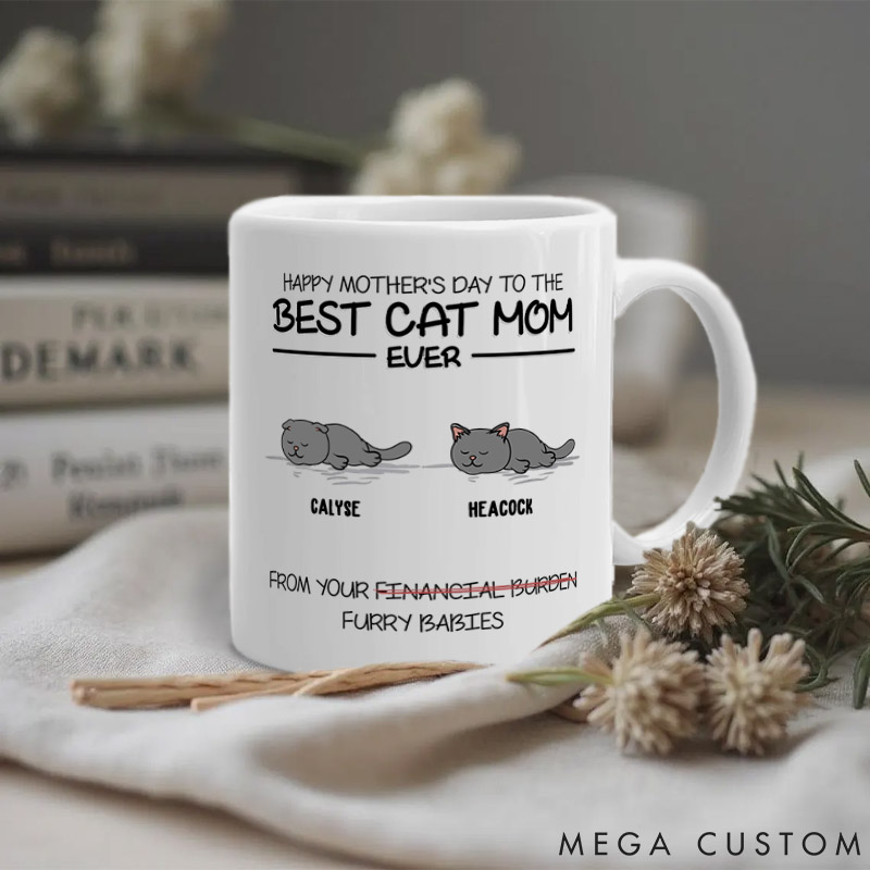 Personalized Cat Lover Happy Mother's Day to the Best Ever Mugs