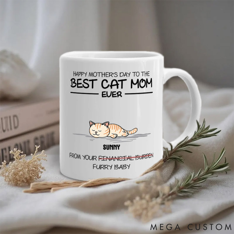 Personalized Cat Lover Happy Mother's Day to the Best Ever Mugs