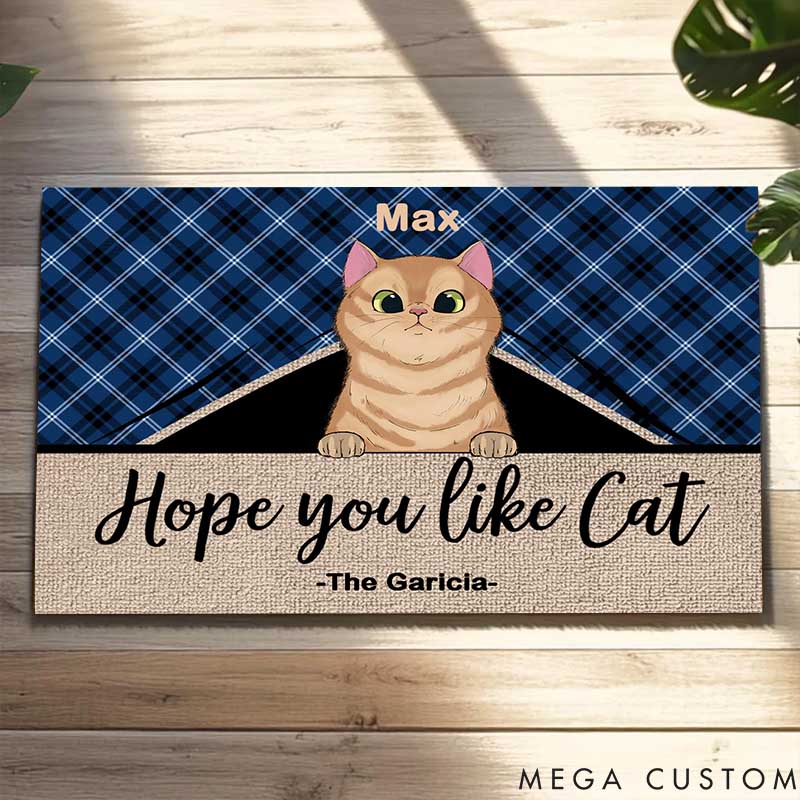 Personalized Cat Lover Hope You Like Cats Doormat
