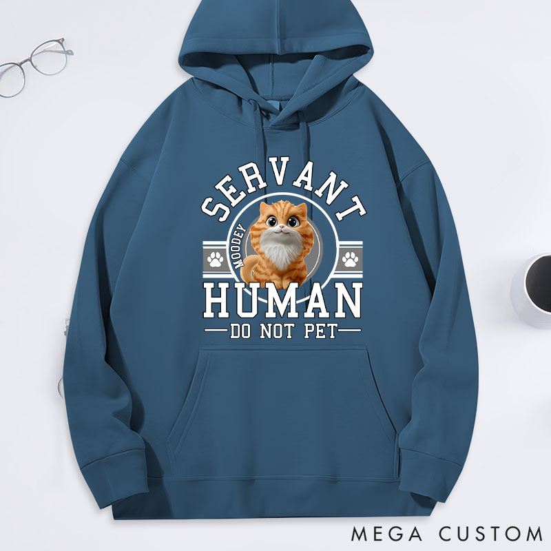 Personalized Cat Lover Human Servant Cartoon Hoodies