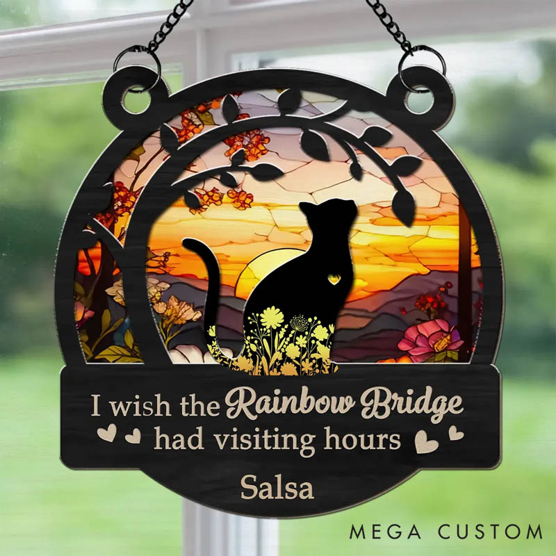 Personalized Cat Lover I Loved Your Whole Life Sun Catcher
