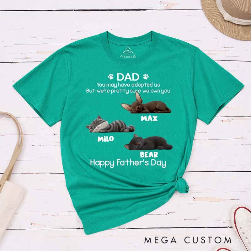 Personalized Cat Lover I Own You for Sure Cat Version T-Shirt