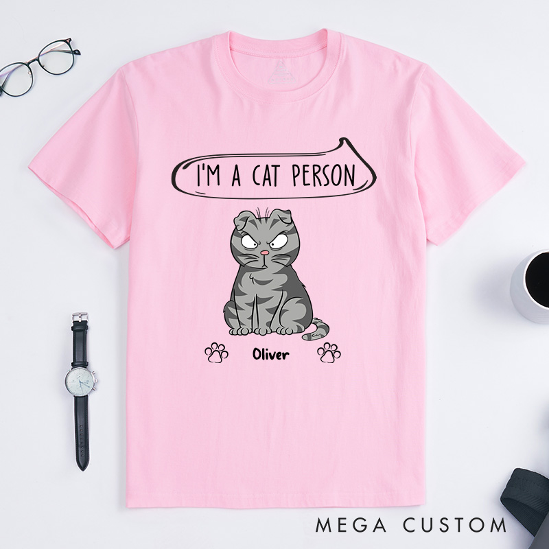Personalized Cat Lover I'm A Cat Dad T-Shirt
