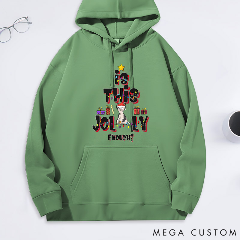 Personalized Cat Lover is this Jolly Enough Cats Classic Hoodies